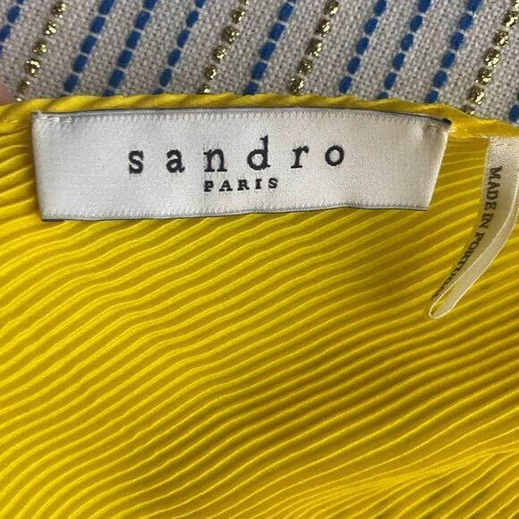Sandro paris yellow oversized top size 1 - Picture 4 of 12